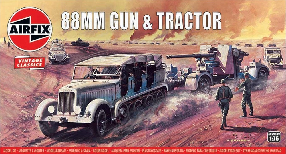Airfix A02303V - WWII German 88MM Gun and Tractor